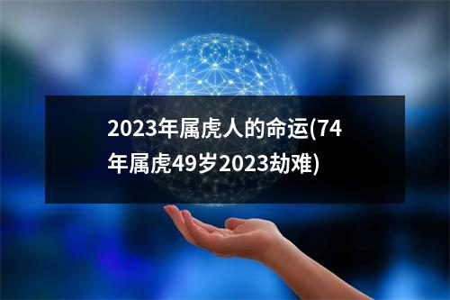 2023年属虎人的命运(74年属虎49岁2023劫难)