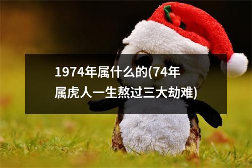 1974年属什么的(74年属虎人一生熬过三大劫难)