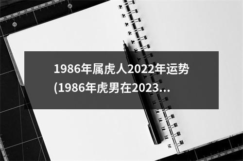 1986年属虎人2022年运势(1986年虎男在2023年的每月的运势)