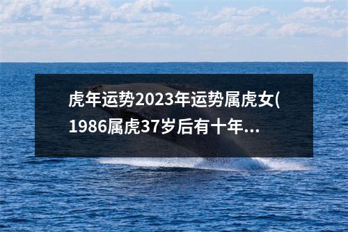 虎年运势2023年运势属虎女(1986属虎37岁后有十年大运)