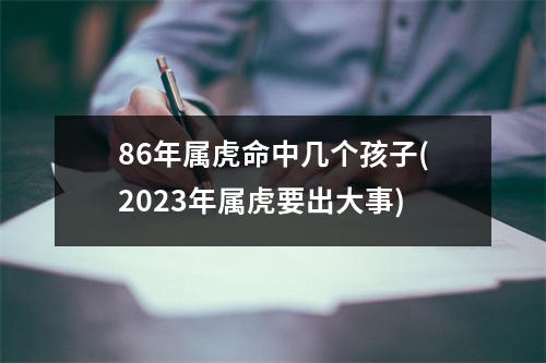 86年属虎命中几个孩子(2023年属虎要出大事)