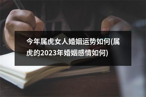 今年属虎女人婚姻运势如何(属虎的2023年婚姻感情如何)