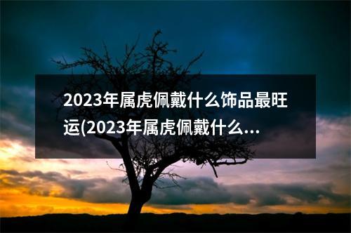 2023年属虎佩戴什么饰品旺运(2023年属虎佩戴什么饰品旺运女)