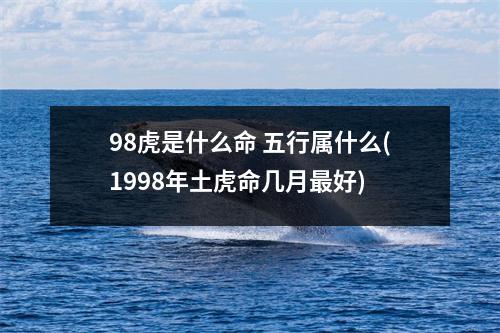 98虎是什么命 五行属什么(1998年土虎命几月好)