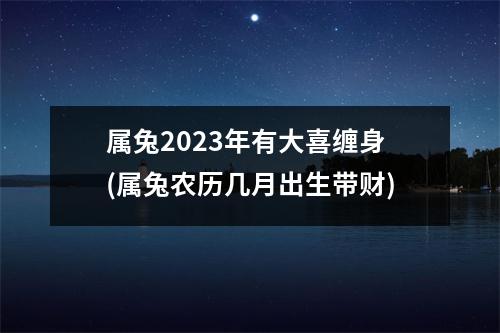 属兔2023年有大喜缠身(属兔农历几月出生带财)