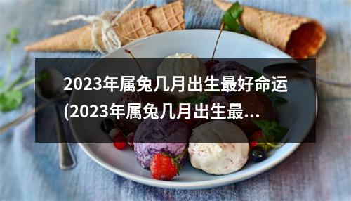 2023年属兔几月出生好命运(2023年属兔几月出生好命运卜易居)