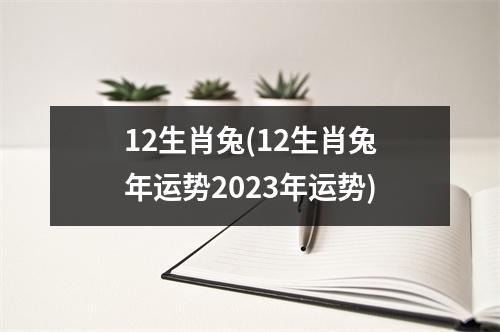 12生肖兔(12生肖兔年运势2023年运势)