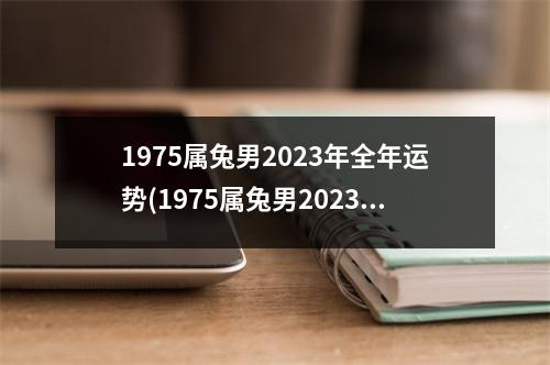 1975属兔男2023年全年运势(1975属兔男2023年全年运势风水网)