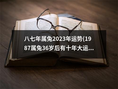 八七年属兔2023年运势(1987属兔36岁后有十年大运)