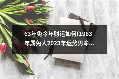 63年兔今年财运如何(1963年属兔人2023年运势男命)