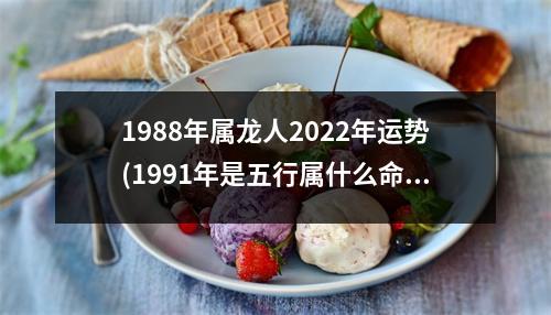 1988年属龙人2022年运势(1991年是五行属什么命)