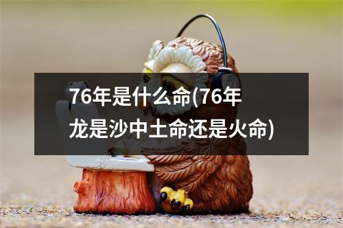 76年是什么命(76年龙是沙中土命还是火命)