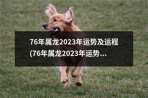 76年属龙2023年运势及运程(76年属龙2023年运势及运程每月运程五月运气华易网)