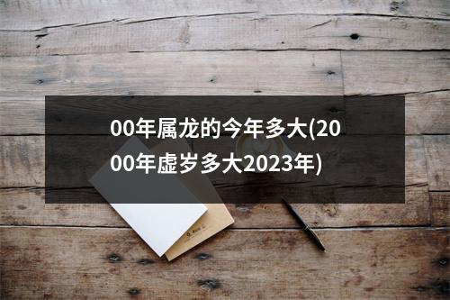 00年属龙的今年多大(2000年虚岁多大2023年)