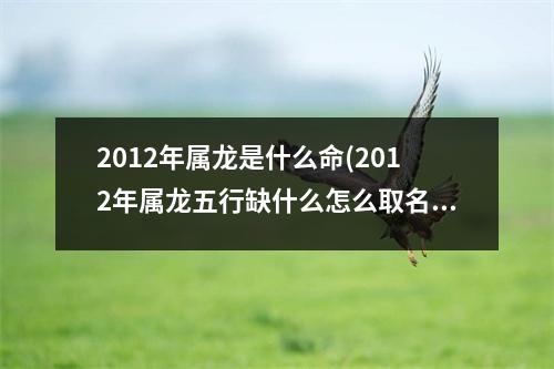 2012年属龙是什么命(2012年属龙五行缺什么怎么取名字)