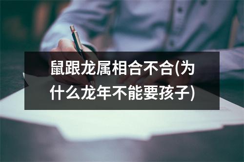 鼠跟龙属相合不合(为什么龙年不能要孩子)