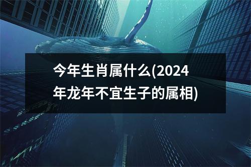 今年生肖属什么(2024年龙年不宜生子的属相)