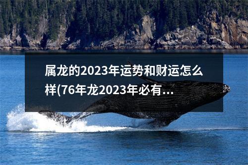 属龙的2023年运势和财运怎么样(76年龙2023年必有一难)