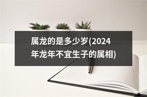 属龙的是多少岁(2024年龙年不宜生子的属相)