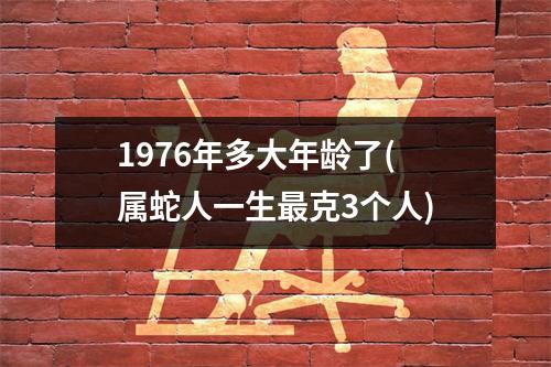 1976年多大年龄了(属蛇人一生克3个人)