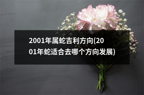 2001年属蛇吉利方向(2001年蛇适合去哪个方向发展)