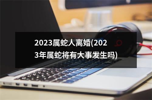 2023属蛇人离婚(2023年属蛇将有大事发生吗)