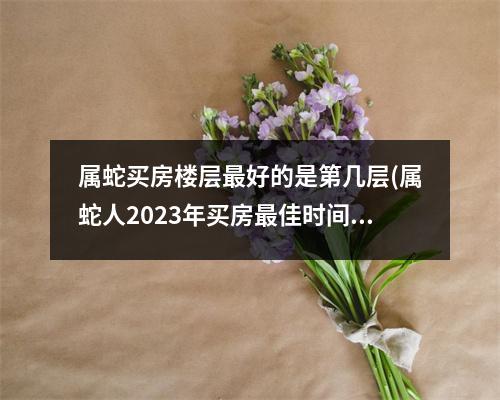 属蛇买房楼层好的是第几层(属蛇人2023年买房佳时间)