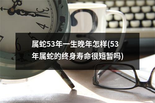 属蛇53年一生晚年怎样(53年属蛇的终身寿命很短暂吗)