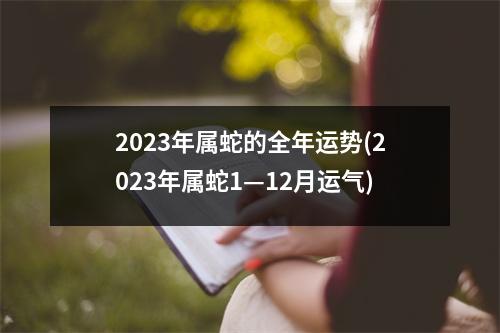 2023年属蛇的全年运势(2023年属蛇1—12月运气)