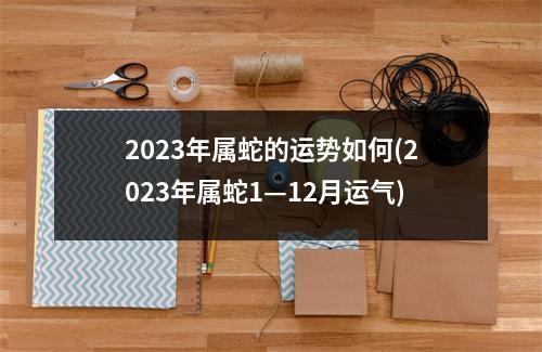 2023年属蛇的运势如何(2023年属蛇1—12月运气)