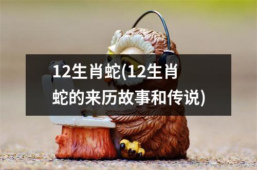 12生肖蛇(12生肖蛇的来历故事和传说)