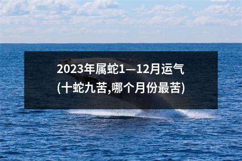 2023年属蛇1—12月运气(十蛇九苦,哪个月份苦)