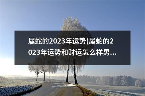 属蛇的2023年运势(属蛇的2023年运势和财运怎么样男)