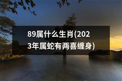 89属什么生肖(2023年属蛇有两喜缠身)