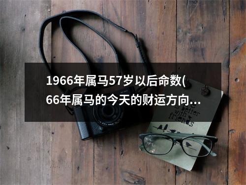 1966年属马57岁以后命数(66年属马的今天的财运方向)