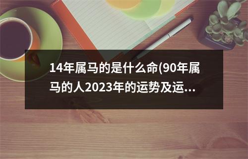 14年属马的是什么命(90年属马的人2023年的运势及运程)