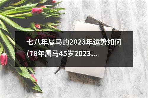 七八年属马的2023年运势如何(78年属马45岁2023劫难)