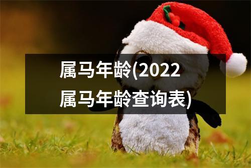 属马年龄(2022属马年龄查询表)