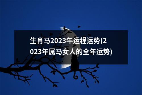 生肖马2023年运程运势(2023年属马女人的全年运势)