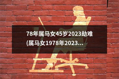 78年属马女45岁2023劫难(属马女1978年2023年运势及运程)