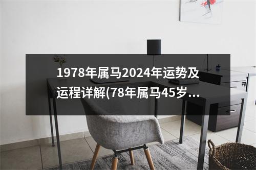 1978年属马2024年运势及运程详解(78年属马45岁2023劫难)