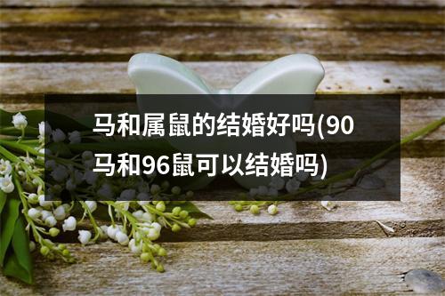 马和属鼠的结婚好吗(90马和96鼠可以结婚吗)