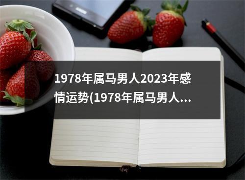 1978年属马男人2023年感情运势(1978年属马男人的性格和婚姻)