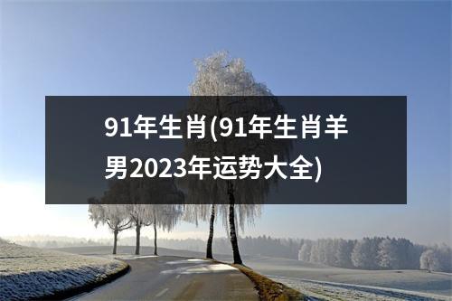 91年生肖(91年生肖羊男2023年运势大全)