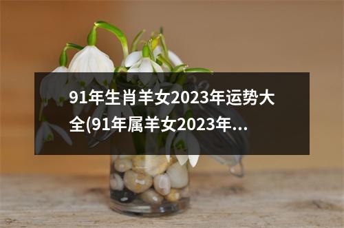 91年生肖羊女2023年运势大全(91年属羊女2023年的婚姻)