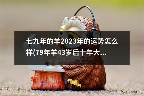 七九年的羊2023年的运势怎么样(79年羊43岁后十年大运运程)