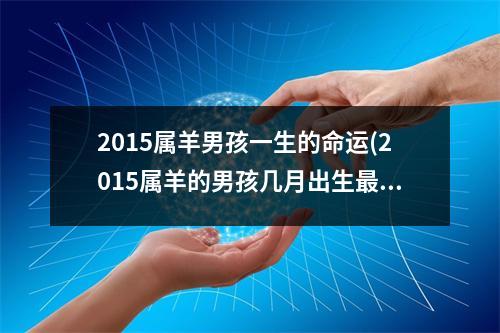 2015属羊男孩一生的命运(2015属羊的男孩几月出生好)