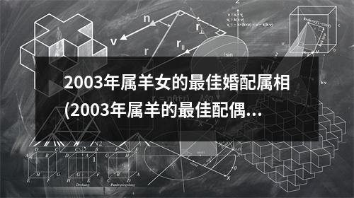 2003年属羊女的佳婚配属相(2003年属羊的佳配偶)