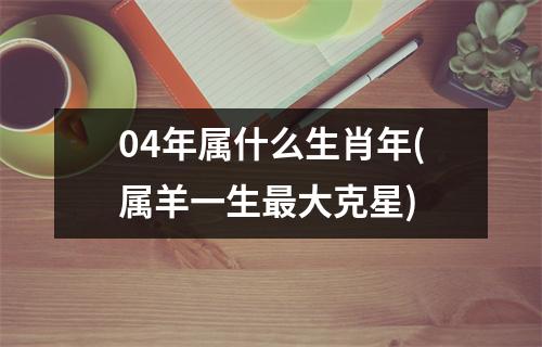 04年属什么生肖年(属羊一生大克星)