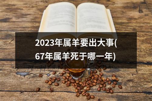 2023年属羊要出大事(67年属羊死于哪一年)